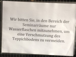 Nur Wasserflaschen um